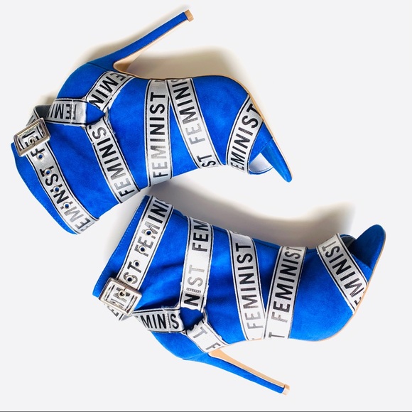 Cape Robbin Shoes - NWOT Cape Robbin Blue Feminist Booties\Shoes 💙